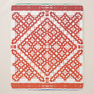 Traditionele  mexicaanse talavera. Modern ontwerp Sherpa Deken