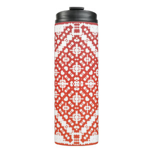 Traditionele  mexicaanse talavera. Modern ontwerp Thermosbeker