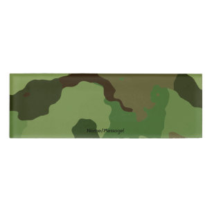 Traditionele militaire camouflage naambadge
