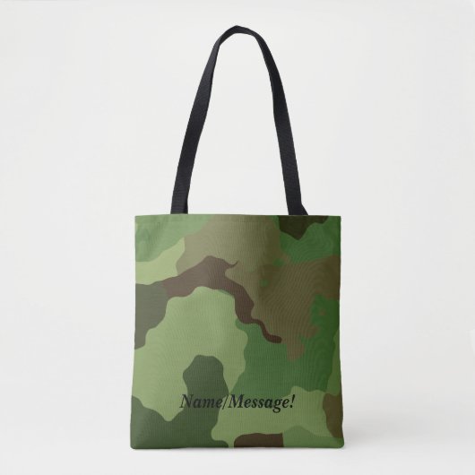 Traditionele militaire camouflage tote bag (Voorkant)