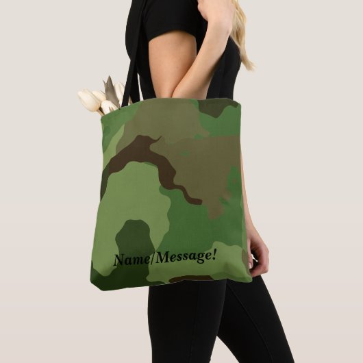 Traditionele militaire camouflage tote bag (Dichtbij)