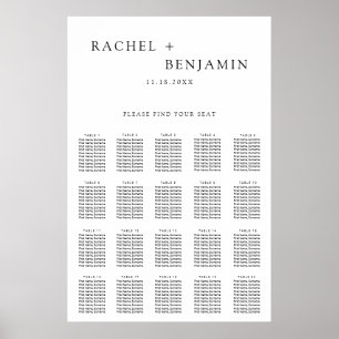 Traditionele minimalistische eenvoudige zwarte bru poster