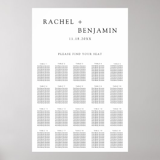 Traditionele minimalistische eenvoudige zwarte bru poster (Voorkant)