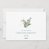 Traditionele Mint Leafy Botanical JOY Collage Foto Feestdagenkaart (Achterkant)