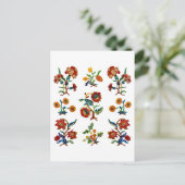 Traditionele Monmouth Jacobean borduurwerk Briefkaart (Staand voorkant)