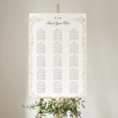 Traditionele Monogram Blush Crest Elegante Bruilof Poster