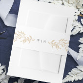 Traditionele Monogram Blush Crest Elegante Bruilof Uitnodigingen Wikkel