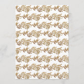 Traditionele Monogram Crest Classic Elegante Bruil Kaart (Achterkant)