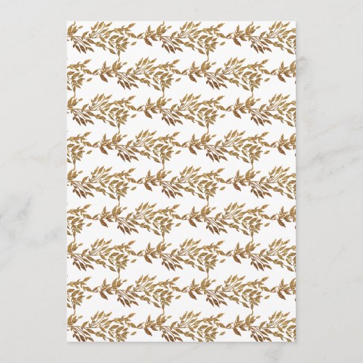 Traditionele Monogram Crest Classic Elegante Bruil Kaart (Achterkant)