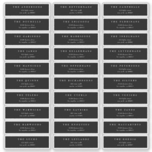 Traditionele Monogram Zwart Crest Klassieke Bruilo Sticker