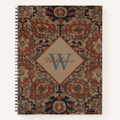 Traditionele monogrammen oost-Perzisch Patroon Notitieboek (Voorkant)