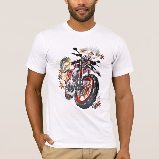 Traditionele Monster Bike T-shirt (Voorkant)