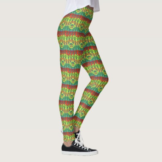 Traditionele mooie mooie Arabische kleuren Leggings (Rechts)