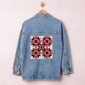 Traditionele Motif, Roemeens traditioneel Motif T- Denim Jacket (Hangar)