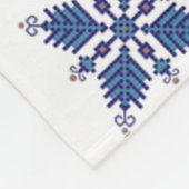 Traditionele Motif, Roemeens traditioneel Motif T- Fleece Deken (Hoek)
