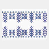 Traditionele Motif, Roemeens traditioneel Motif T- Inpakpapier Vel (Voorkant 2)