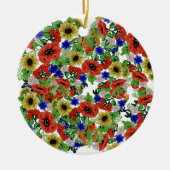 Traditionele Motif, Roemeens traditioneel Motif T- Keramisch Ornament (Voorkant)