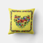 Traditionele Motif, Roemeens traditioneel Motif T- Kussen (Achterkant)