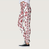 Traditionele Motif, Roemeens traditioneel Motif T- Leggings (Links)