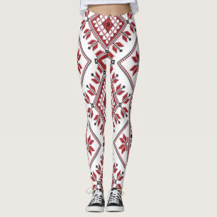 Traditionele Motif, Roemeens traditioneel Motif T- Leggings