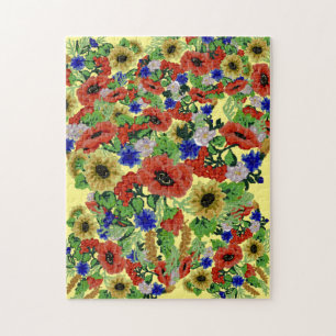 Traditionele Motif, Roemeens traditioneel Motif T- Legpuzzel