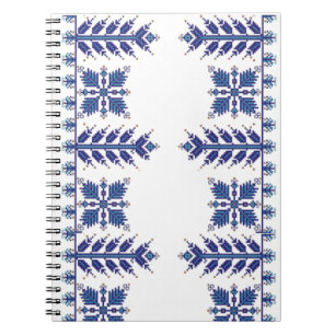Traditionele Motif, Roemeens traditioneel Motif T- Notitieboek
