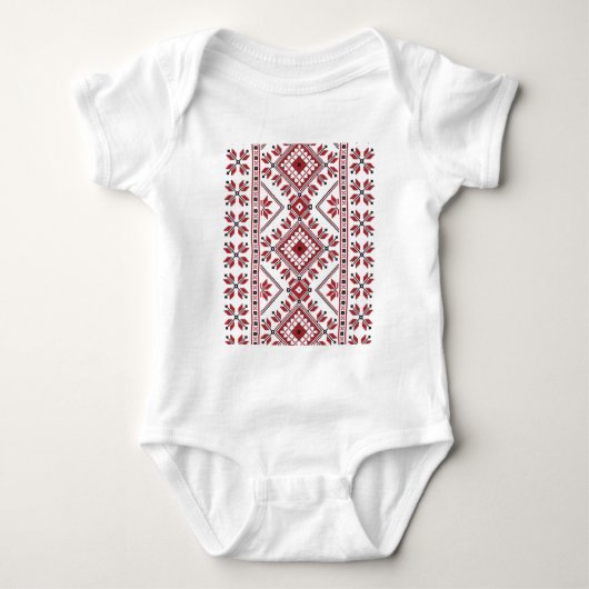 Traditionele Motif, Roemeens traditioneel Motif T- Romper (Voorkant)