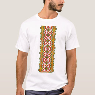 Traditionele Motif, Roemeens traditioneel Motif T- T-shirt