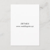 Traditionele Mr & Mrs bruiloft bijlage kaart (Achterkant)