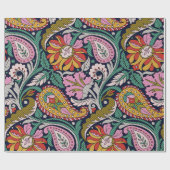 Traditionele Mughal Allover Designart, azian, back Cadeaupapier (Vlak)