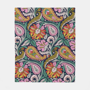Traditionele Mughal Allover Designart, azian, back Fleece Deken