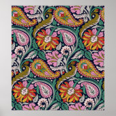 Traditionele Mughal Allover Designart, azian, back Poster (Voorkant)