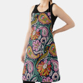 Traditionele Mughal Allover Designart, azian, back Schort (Insitu)