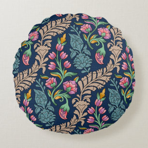 Traditionele Mughal Allover Designart, patroon, fl Rond Kussen