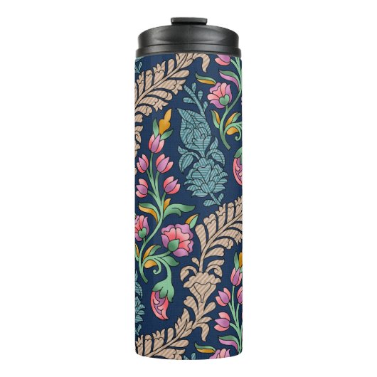 Traditionele Mughal Allover Designart, patroon, fl Thermosbeker (Voorkant)