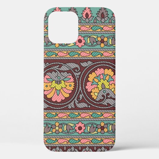 Traditionele Mughal Border art, patroon, bloem, ge Case-Mate iPhone Case (Achterkant)