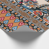 Traditionele Mughal Border Designart, naadloos, na Cadeaupapier (Hoek)