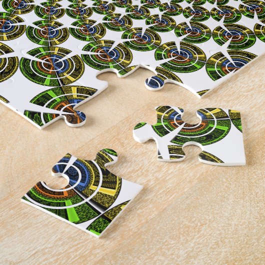 Traditionele naadloze haaien legpuzzel (Zijkant)