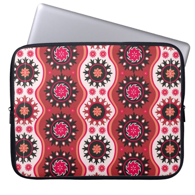 Traditionele naadloze oosterse versiering laptop sleeve (Voorkant)