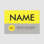 Traditionele naamtag met voorback-up -  naamplaatje (Voorkant)