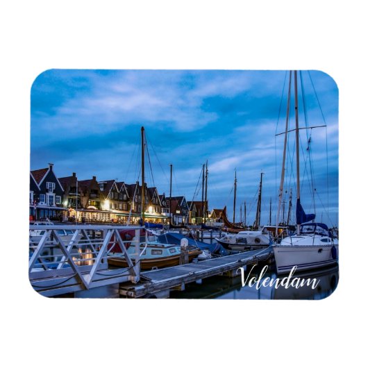 Traditionele nacht van de vissersstad magneet (Horizontaal)