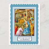 Traditionele nativiteit briefkaart (Voorkant)