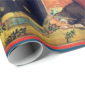 TRADITIONELE NATIVITEITSCENE VAN HET WRAPPEPAPIER CADEAUPAPIER (Rol Hoek)