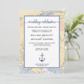 Traditionele #Nautical Wedding| MIKE/Annapolis Kaart (Staand voorkant)