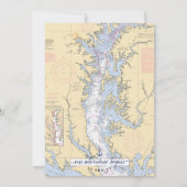 Traditionele #Nautical Wedding| MIKE/Annapolis Kaart (Achterkant)