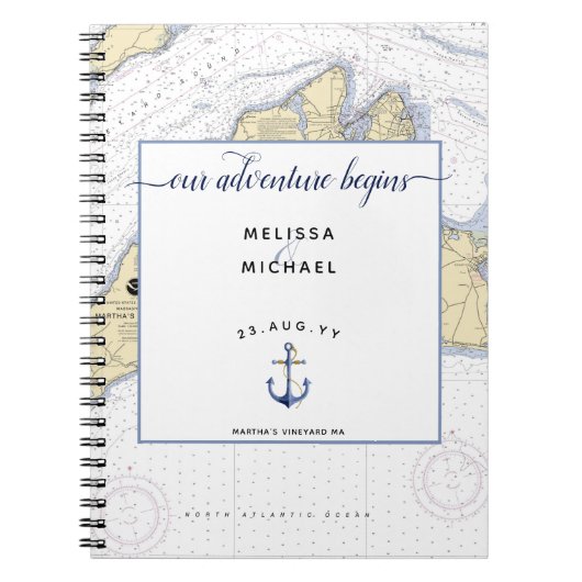 Traditionele Nautical Wedding Planning + Organiser Notitieboek (Voorkant)