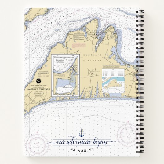 Traditionele Nautical Wedding Planning + Organiser Notitieboek (Achterkant)