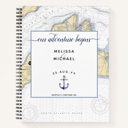 Traditionele Nautical Wedding Planning + Organiser Notitieboek (Voorkant)