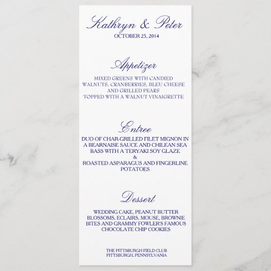 Traditionele navigatiekaart menu (Voorkant)