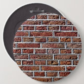 Traditionele Nederlandse Brickwork-foto Ronde Button 6,0 Cm (Voorkant /achterkant)